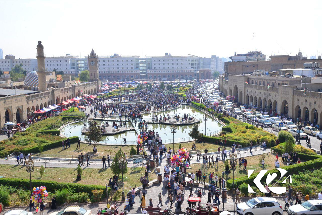 وێنە و ڤیدیۆ..  یادکردنەوەی لەدایکبوونی پێغەمبەری ئیسلام لە ئاسمان و زەوییەوە لە هەولێر